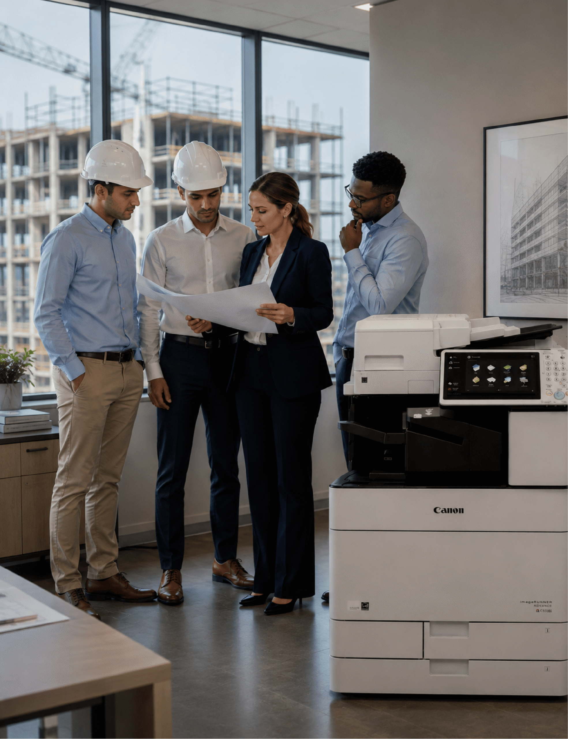 Impresoras para Constructoras: Planos A3 en Obra
