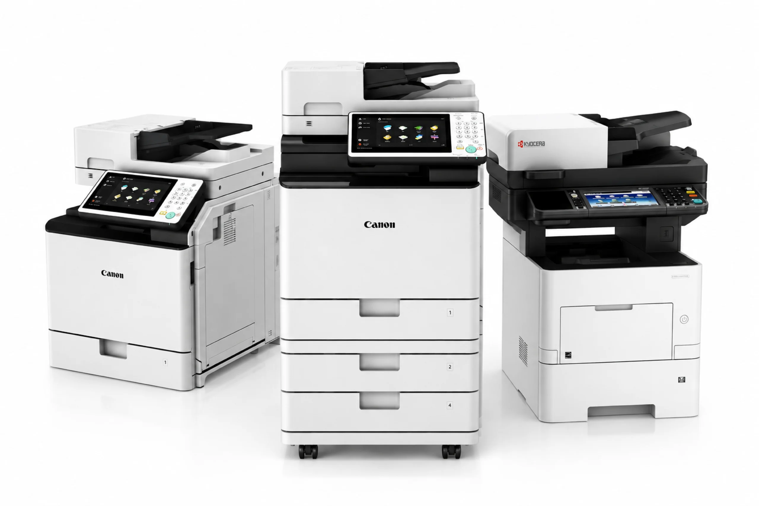 Alquiler de impresoras multifuncionales en Lima: tres equipos Canon y Kyocera para oficina
